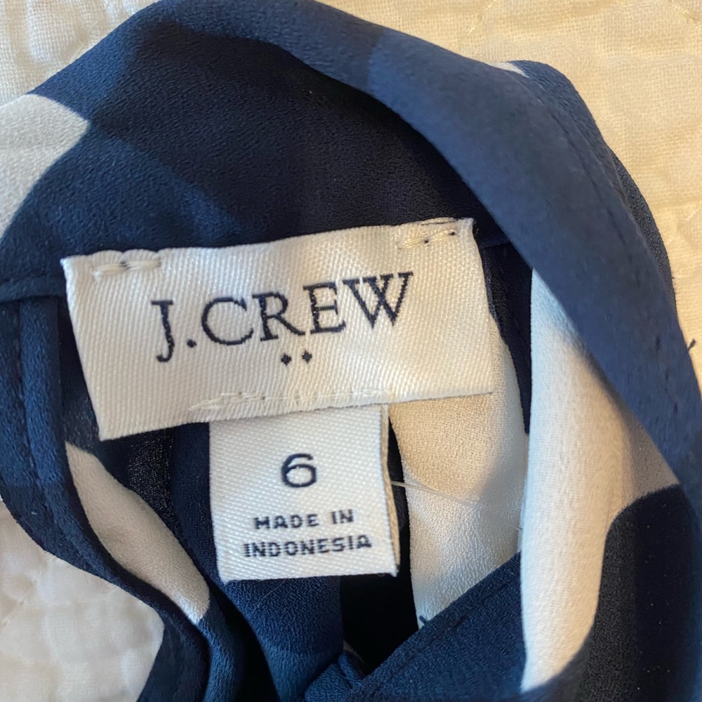 J Crew Factory sleeveless gingham top - Picture 2 of 4